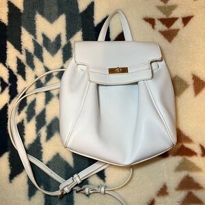 White Mini BackPack Purse